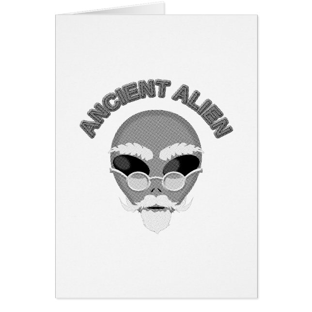 Cartão Newsprint da Alienígena antiga (Frente)