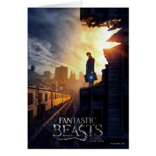 Cartão NEWT SCAMANDER™ no edifício destruído