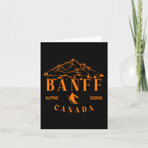Cartão Nff Canadá Alpino Skiing Ski Resort Mountain Souve