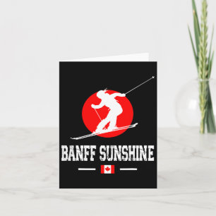 Cartão Nff Sunshine Canada Ski Resort Rocky Mounains Ski