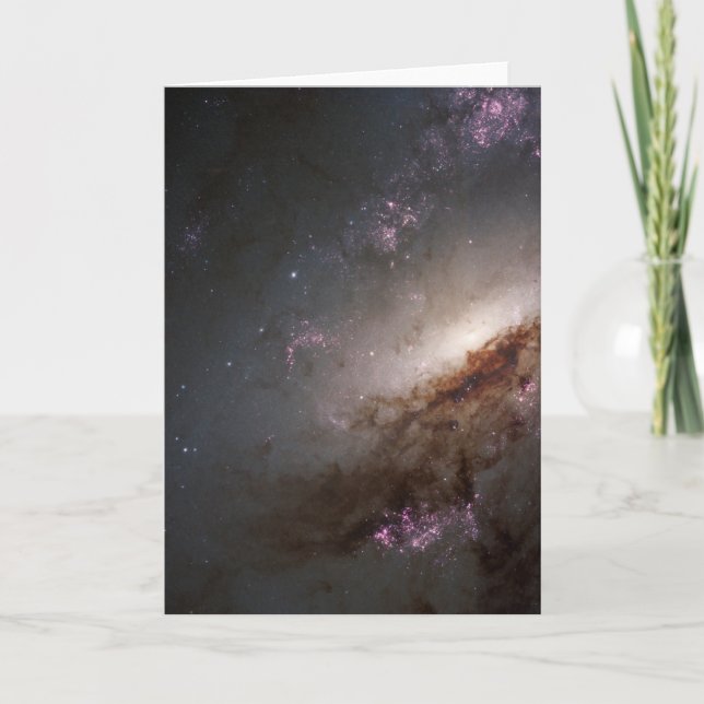 Cartão Ngc 4258 Em Formação Estelar Intensa. (Frente)