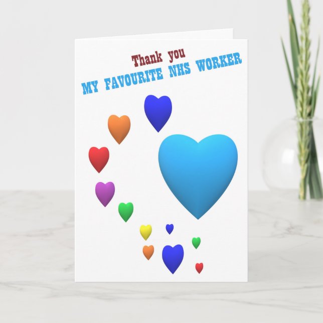 Cartão NHS, obrigado você (Frente)