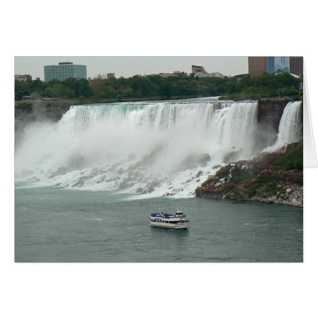 Cartão Niagara Cai do Lado Canadiano (Frente horizontal)