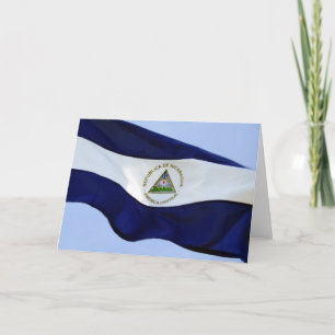Cartão nicaragua flag