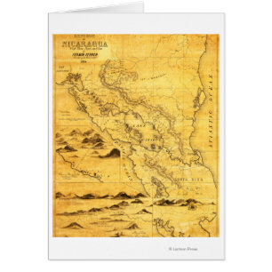 Cartão NicaráguaMapa Panorâmico Nicarágua