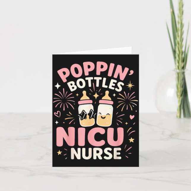 Cartão Nicu New Years Shirt, Nurse Png Bottles For The Ne (Frente)