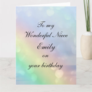 Cartão Niece Birthday Personalizado