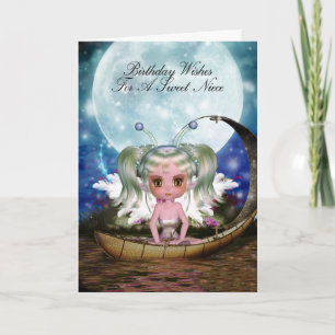 Cartão Niece Magical Water Fairy Birthday Card