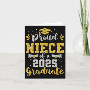 Cartão Niece Mais velho 2025 Orgulhosa Niece De Um Cl De