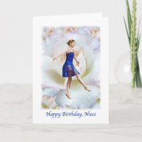 Niece's Birthday Card with Ballet Dancer
