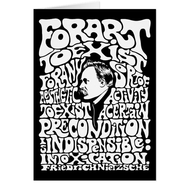 Cartão Nietzsche - arte (Frente)