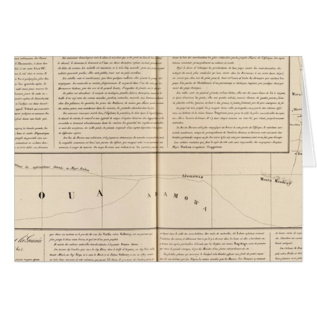 Cartão Nigéria, Camarões (Frente Horizontal)