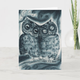 Cartão NightOwl Pair - Greeting Card