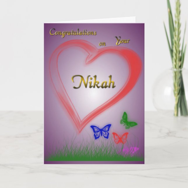 Cartão Nikah-Wedding (Frente)