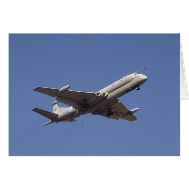 Cartão Nimrod British Reconnaisance Plane (Frente Horizontal)