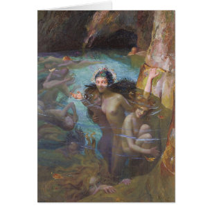 Cartão Ninfas de mar CC0439 de Gaston Bussiere