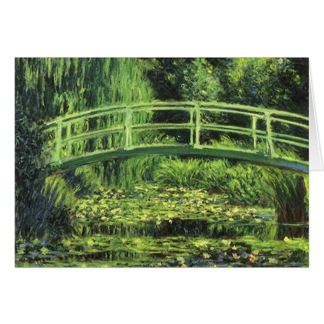 Cartão Ninféias Brancas de Claude Monet, Arte Antiga (Frente Horizontal)