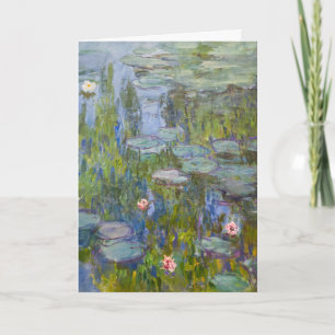 Cartão Ninféias de Claude Monet 1915 Arte Impressionista