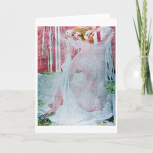 Cartão Ninfh Crowned com Daisies, Maurice Denis