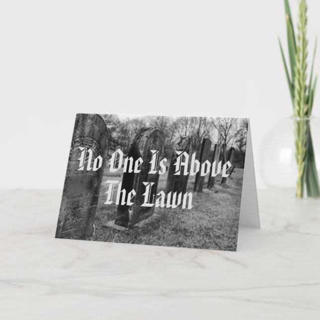 Cartão Ninguém Está Acima do Gramado (Frente)