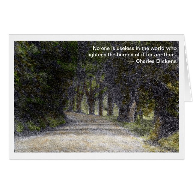 Cartão "Ninguém está sozinho" (Frente Horizontal)