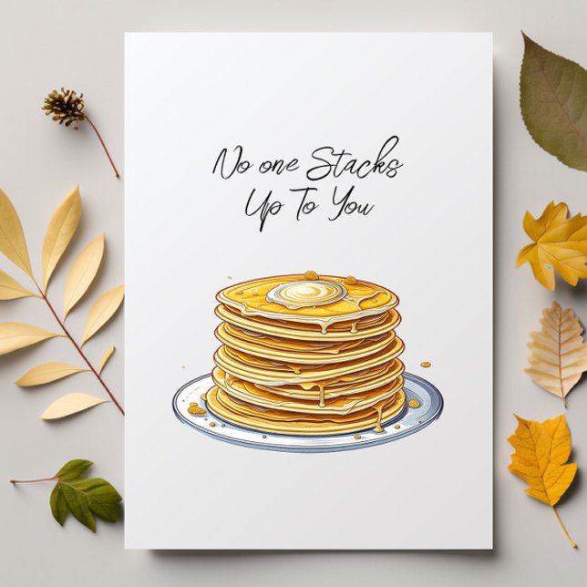 Cartão Ninguém Se Empilha Mais do que Você | Feliz Dia do (Criador carregado)