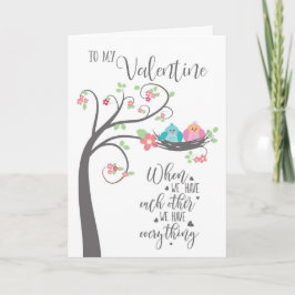 Cartão Ninho De Pássaro namorados Quando Temos Um Ao Outr