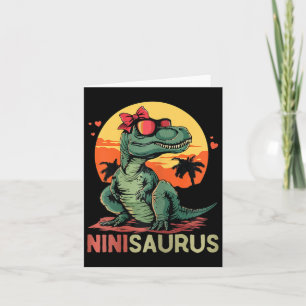 Cartão Ninisaurus Dino Dinossauro Nini-saurus T-rex Mãe