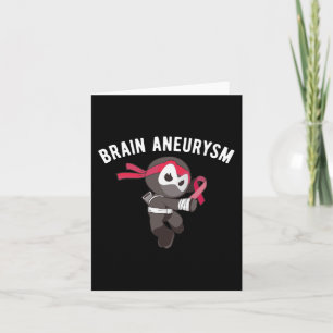 Cartão Ninja Brain Aneurysm Sensibilização Artes Marciais