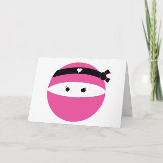 Cartão Ninja Girl