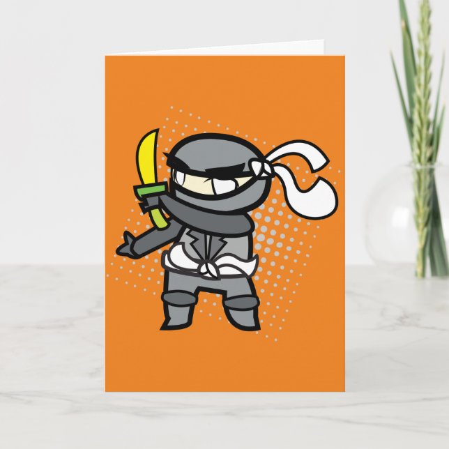 Cartão Ninja greeting card (Frente)