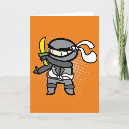 Cartão Ninja greeting card