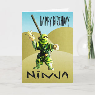 Cartão Ninja Happy Birthday