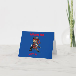 Cartão Ninja Personalizado