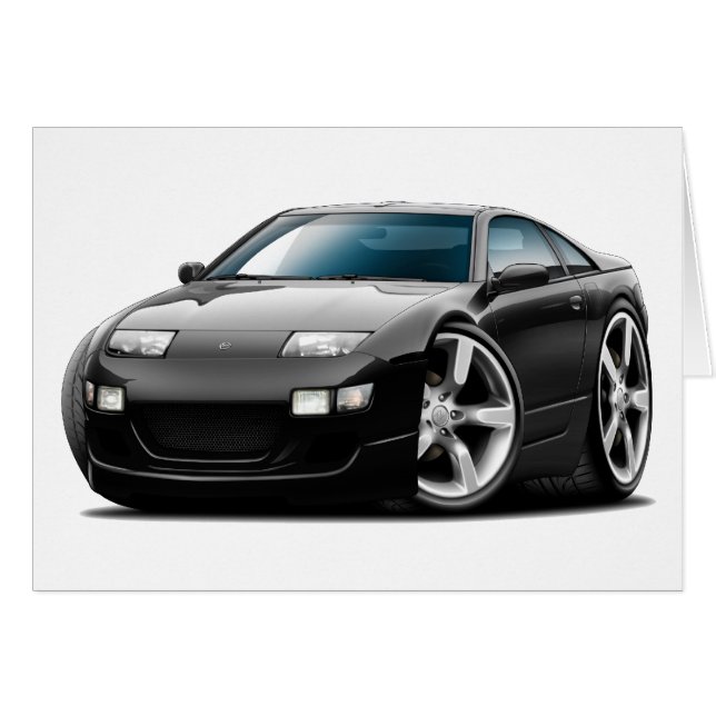 Cartão Nissan 300ZX Black Car (Frente Horizontal)