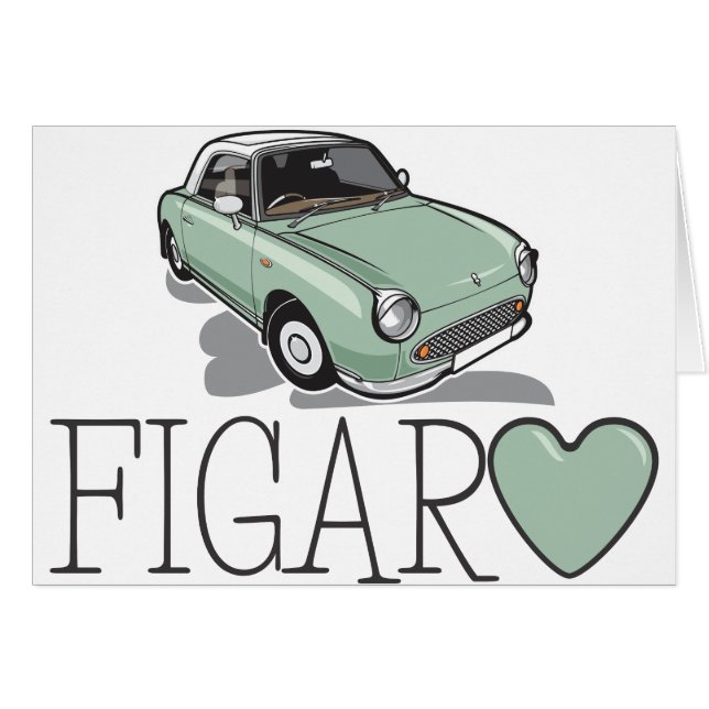 Cartão Nissan Figaro Emerald Green (Frente Horizontal)