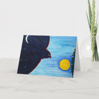 Cartão Nite Chases Day greeting card by artist Mark Easto