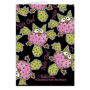 Cartão Nite Owl Collage