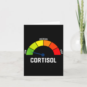 Cartão Níveis baixos de cortisol meme
