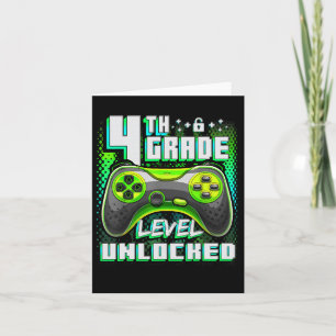 Cartão Nível 4 Desbloqueado Gamer Boys Engraçados De Volt
