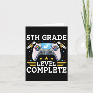 Cartão Nível De 5 Nível Completado De Gamer Kids Cl De 20