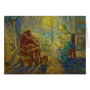 Cartão Nivelamento - o relógio por Vincent van Gogh