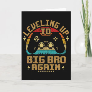 Cartão Nivelando Para O Big Bro Novamente Irmão Gamer Vin