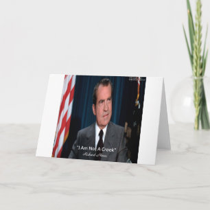 Cartão Nixon & Not A Crook Quote