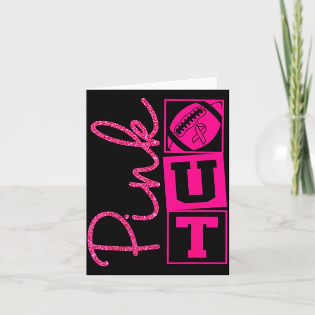 Cartão Nk Fora da Conscientização do Câncer de Mama Futeb (Frente)