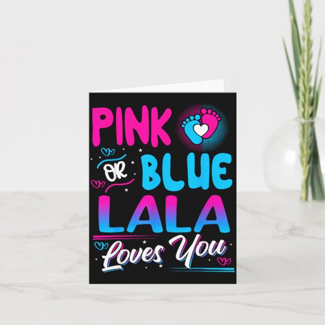 Cartão Nk Or Blue Lala Loves You New Baby  (Frente)