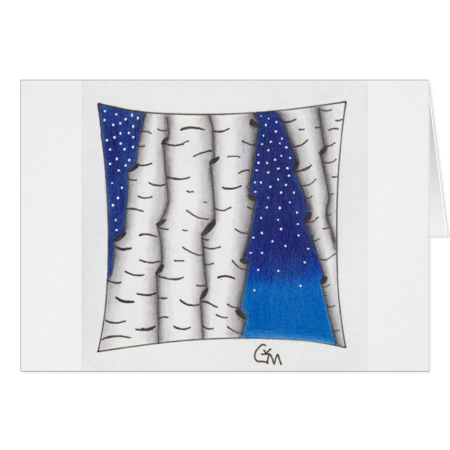 Cartão No. 35 as estrelas de desejo (Frente Horizontal)