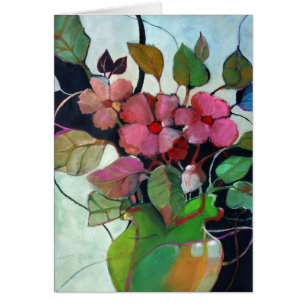 Cartão No. 6 do vaso de flor • Michelle Abrams - cartã