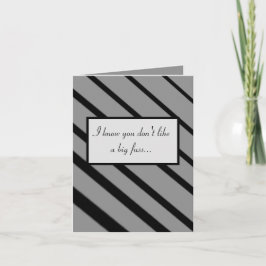 Cartão No Big Fuss Thinking of You Card (black/gray)