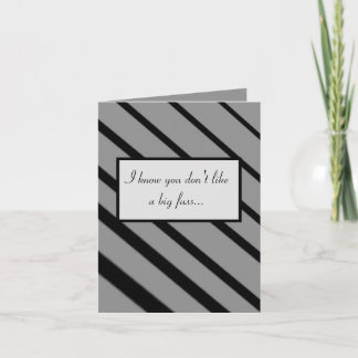 Cartão No Big Fuss Thinking of You Card (black/gray)